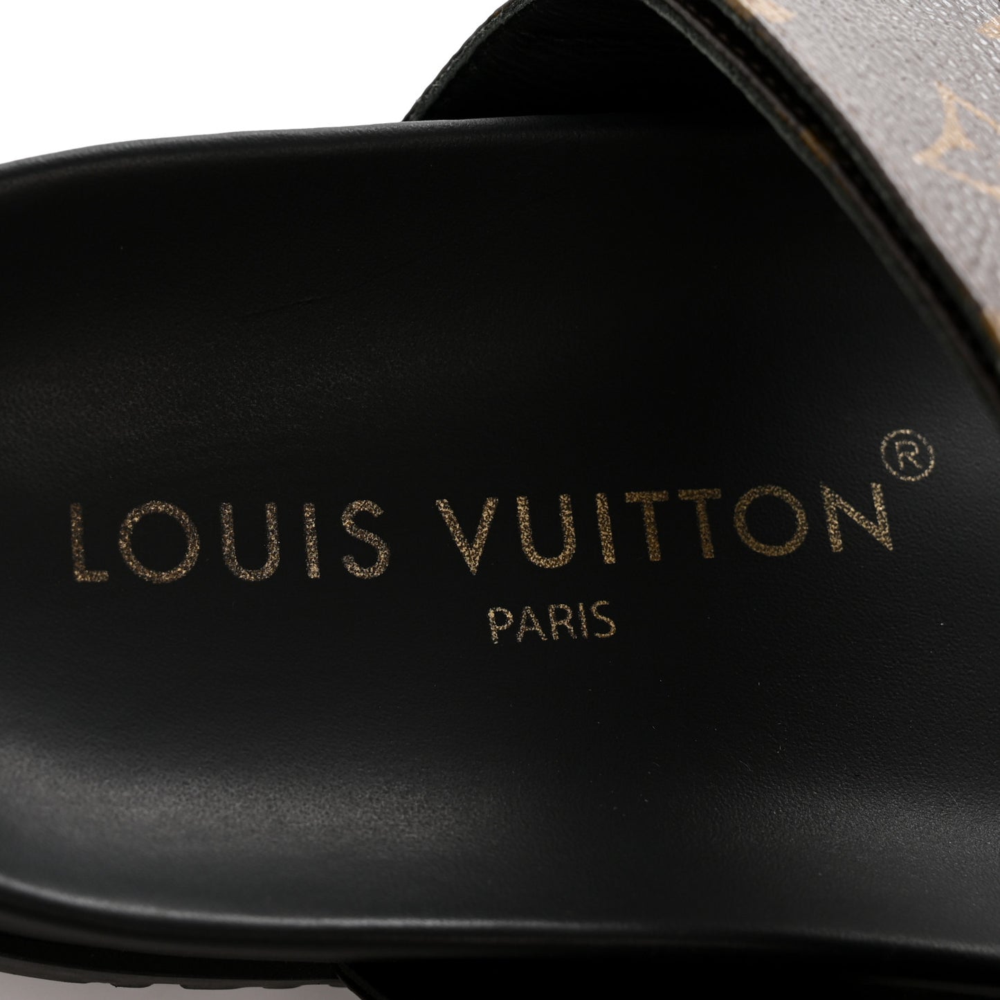 Monogram Bom Dia Mule Sandals 38 Black