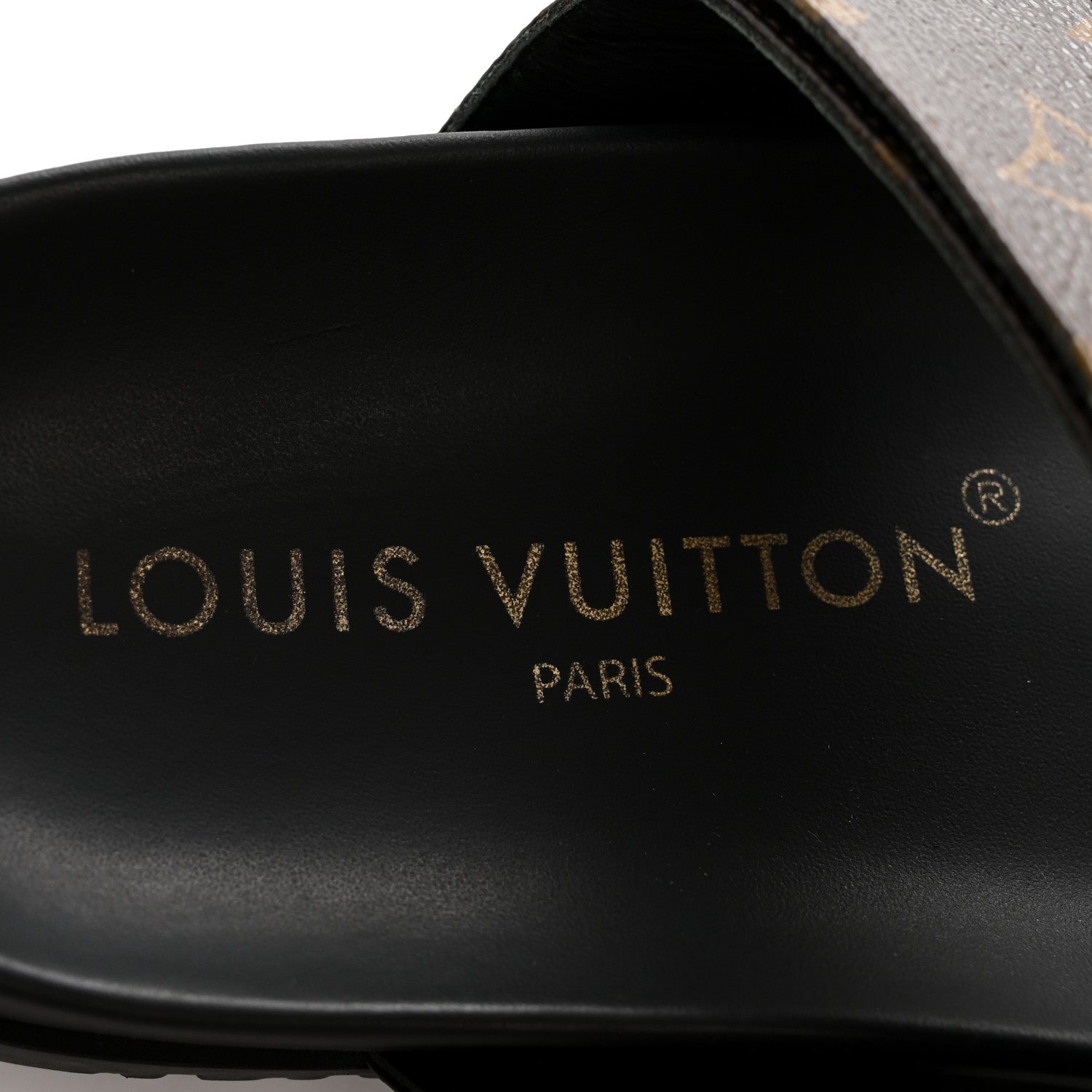 Louis Vuitton Monogram Bom Dia Mule Sandals 38 Black 8 of 12