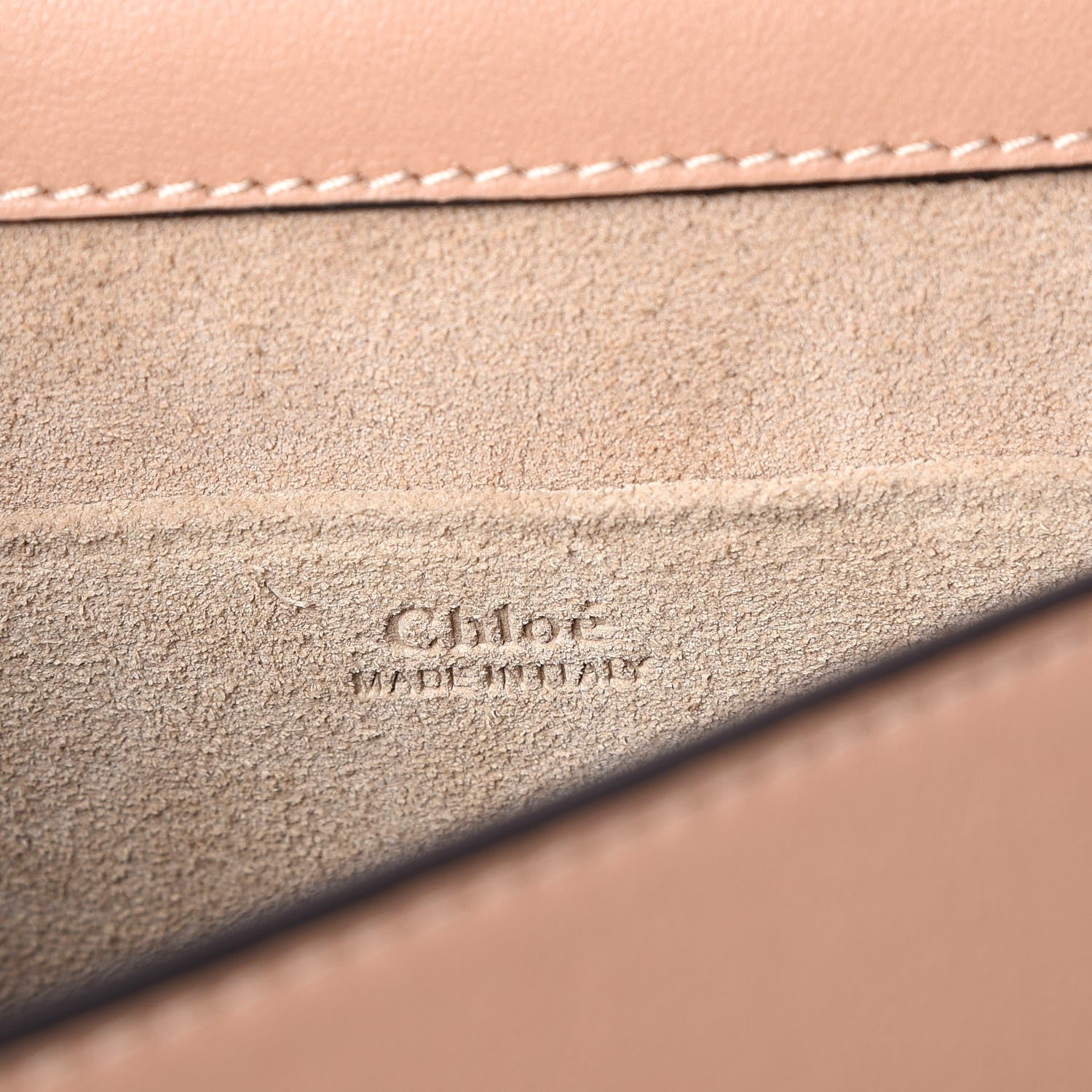 Chloe Calfskin Suede Medium Nile Bracelet Bag Biscotti Beige 7 of 7