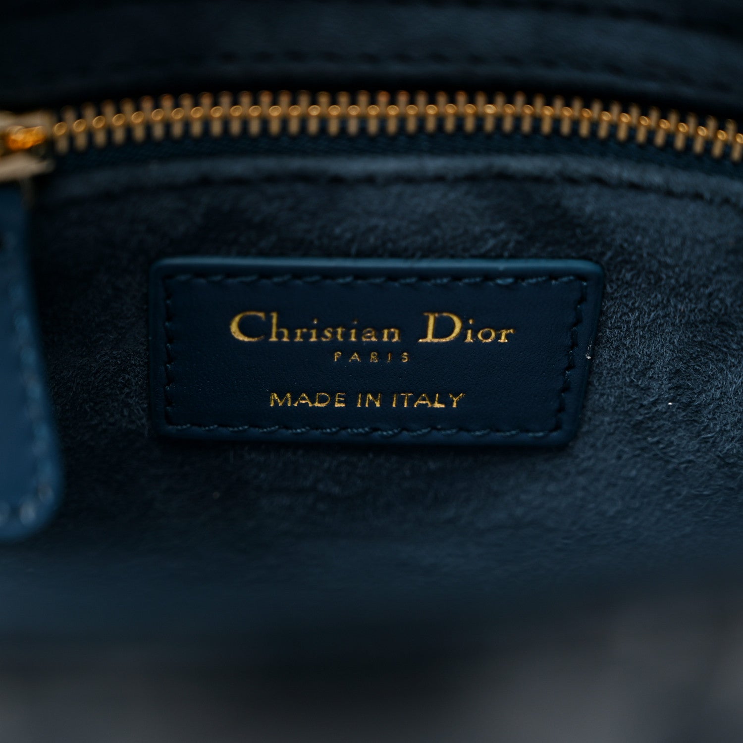 Christian Dior Lambskin Cannage Small My ABCDior My Lady Dior Deep Ocean 6 of 14
