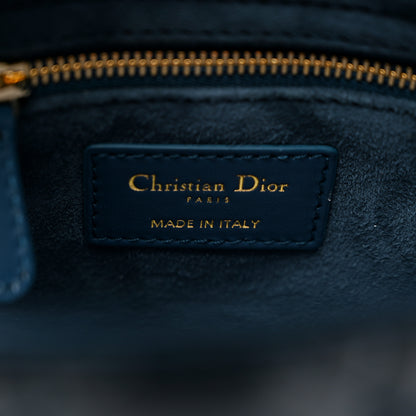 Christian Dior Lambskin Cannage Small My ABCDior My Lady Dior Deep Ocean 6 of 14
