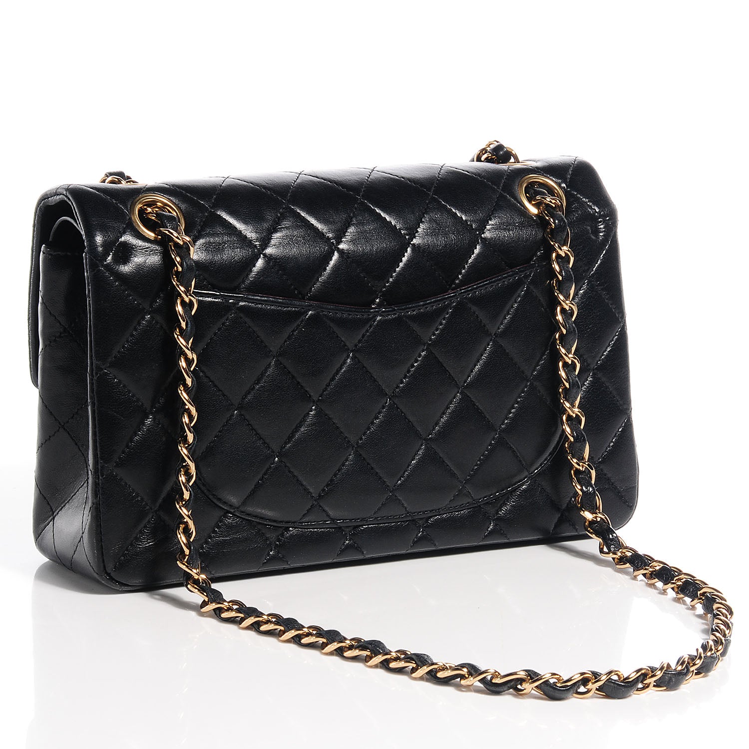 Chanel Lambskin Quilted Small Double Flap Black 3 of 8