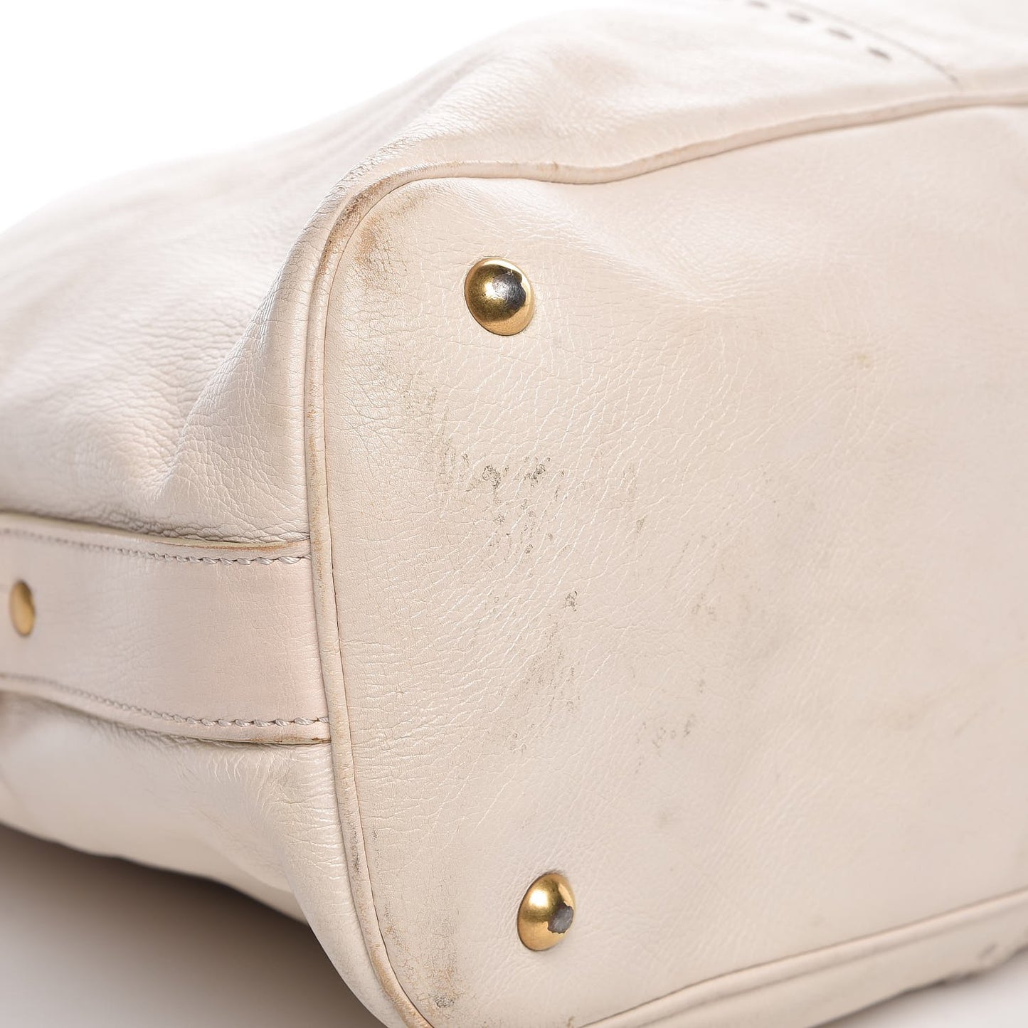 Calfskin Oversized Muse Ivory