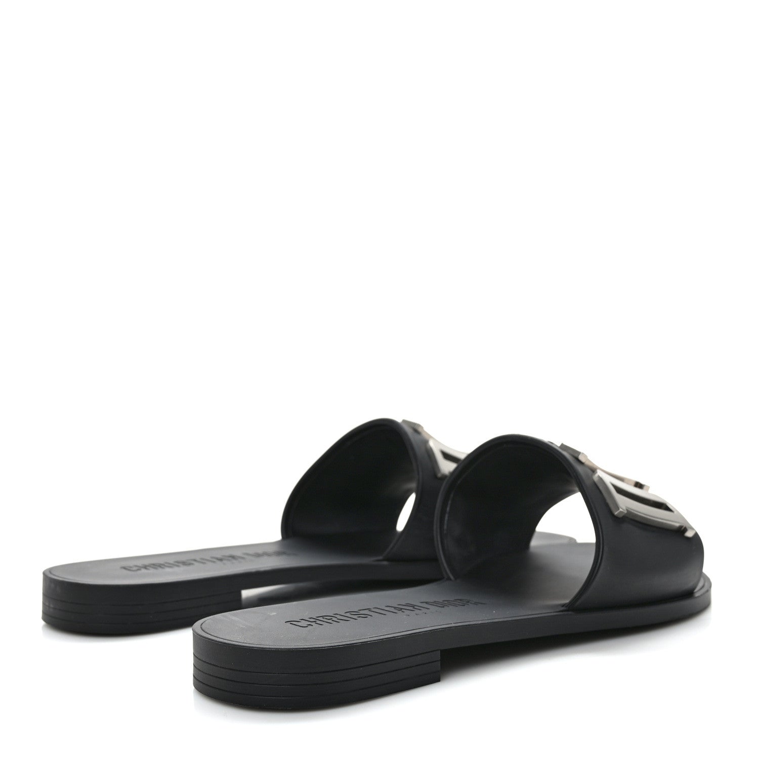 Christian Dior Calfskin Dio(r)evolution 10mm Slide Sandals 39 Black 4 of 11