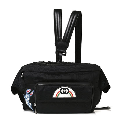 Gucci Nylon Retro Patch Convertible Belt Bag Black 1 of 8