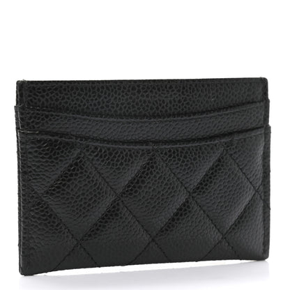 Chanel Caviar Quilted Card Holder Black 3 of 8