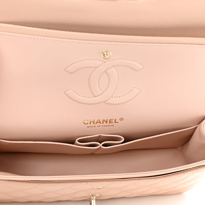 Chanel Caviar Quilted Medium Double Flap Light Beige 5 of 11