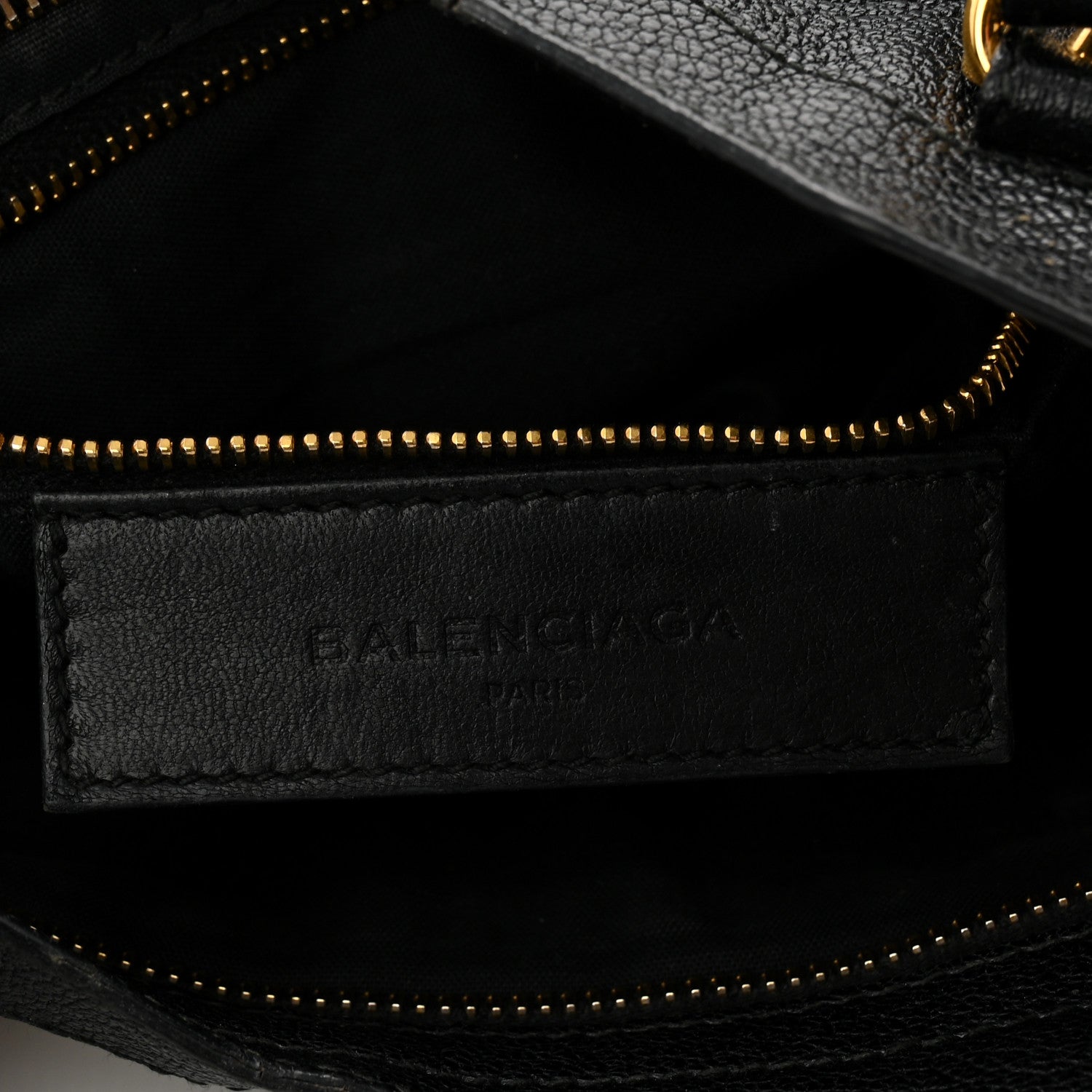Balenciaga Chevre Gold Metallic Edge Hardware Mini City Black 7 of 11