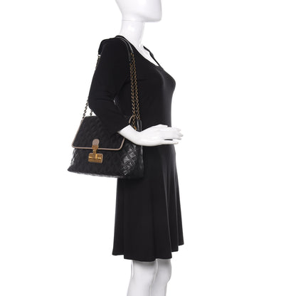 Marc Jacobs Lambskin Quilted Large Baroque Single Flap Bag Black 2 of 9