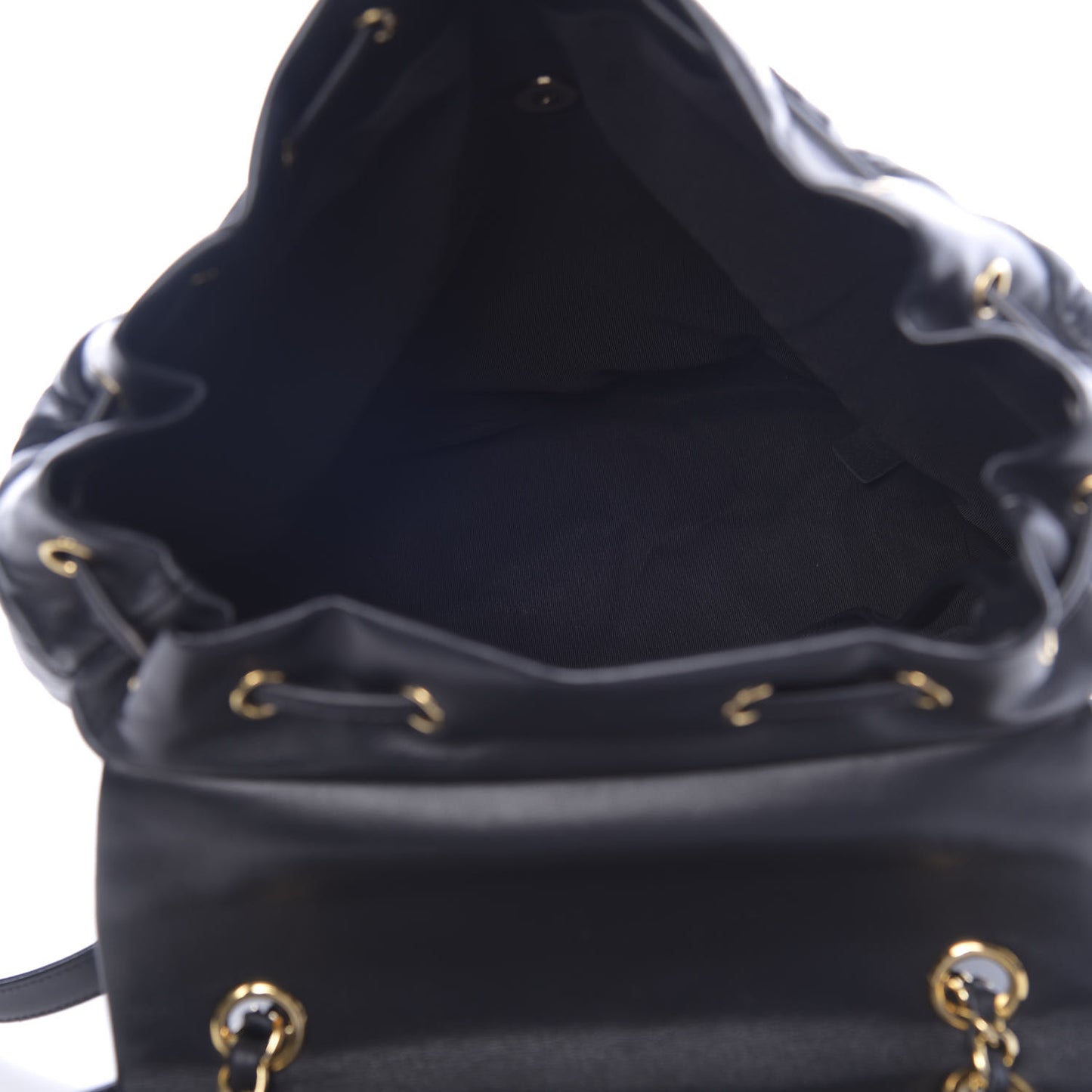 Lambskin Quilted Large Urban Spirit Backpack Black