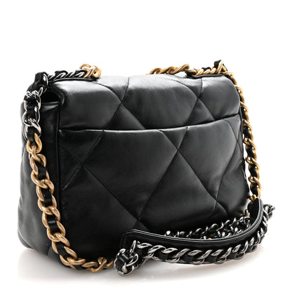 Chanel Goatskin Quilted Medium Chanel 19 Flap Black 3 of 10
