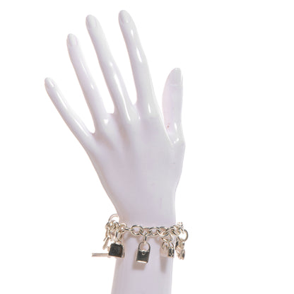 Hermes Sterling Silver 7 Bags Charm Bracelet 2 of 5