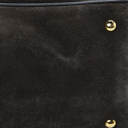 Gucci Suede Medium 1973 Top Handle Satchel Olive 12 of 19