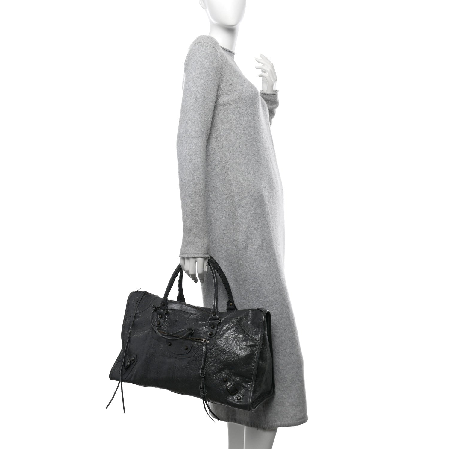 Balenciaga Agneau Classic Hardware Work Gris Fossile 3 of 13