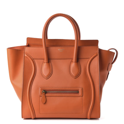 Celine Smooth Calfskin Mini Luggage Bright Orange 1 of 9