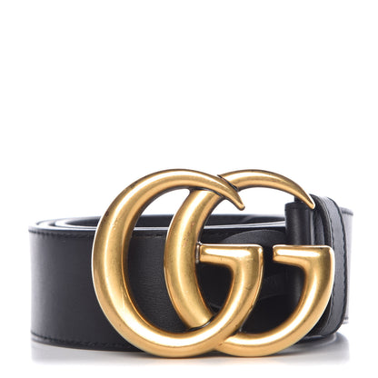 Gucci Calfskin Double G 40mm Belt 85 34 Black 1 of 7