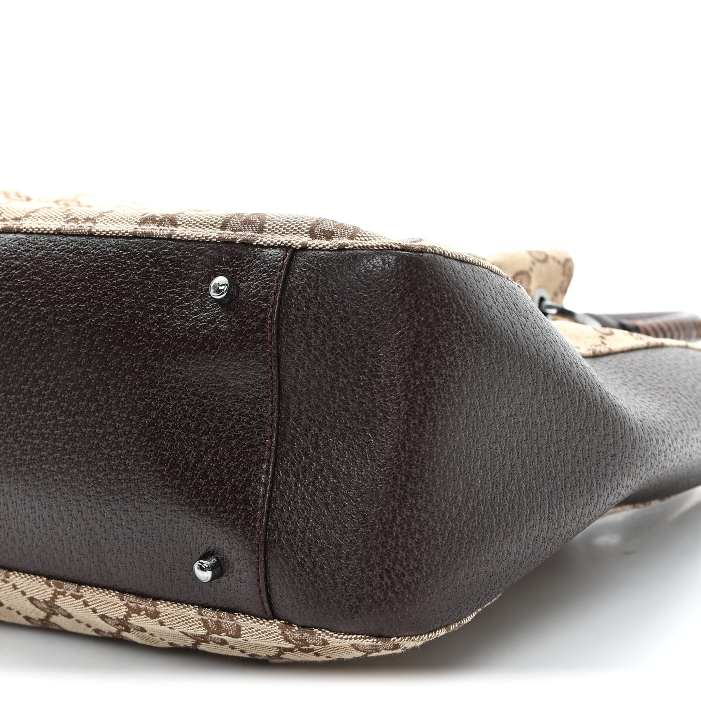 Monogram Large Bucket Tote Dark Brown