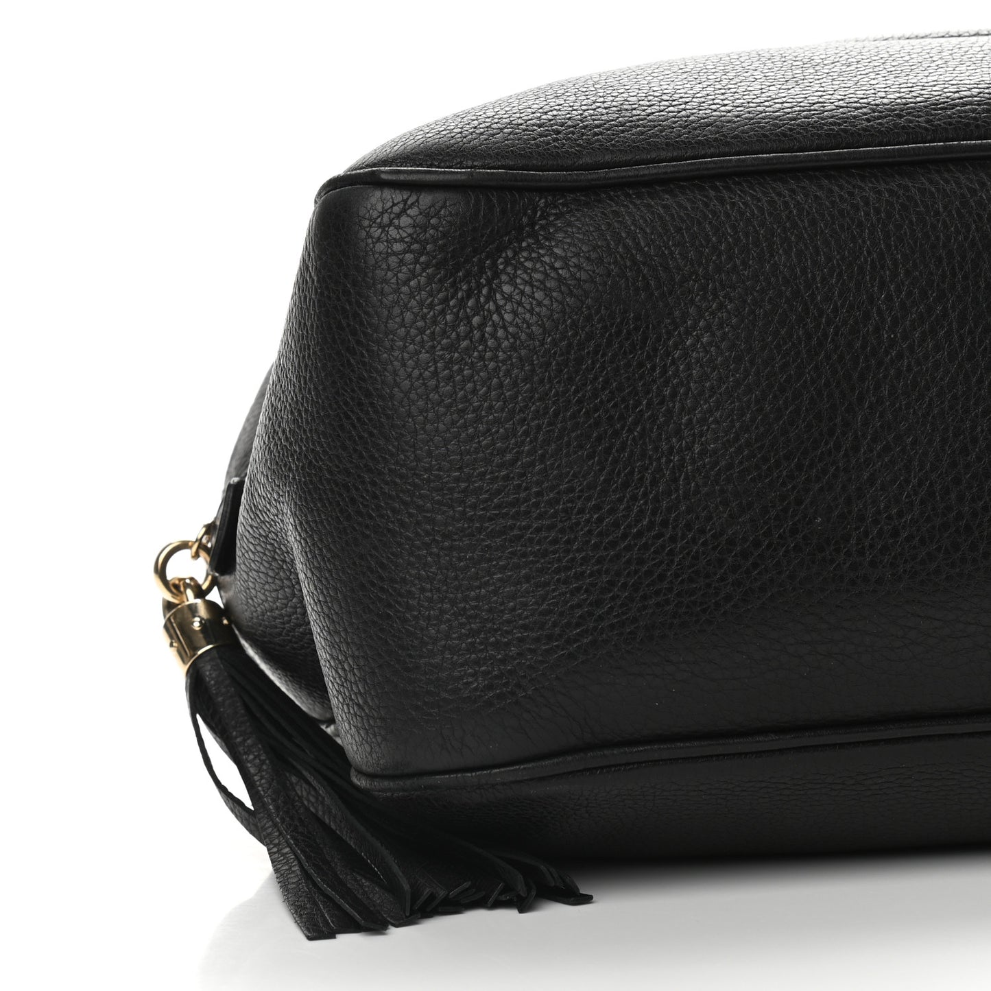 Pebbled Calfskin Medium Soho Bowler Black
