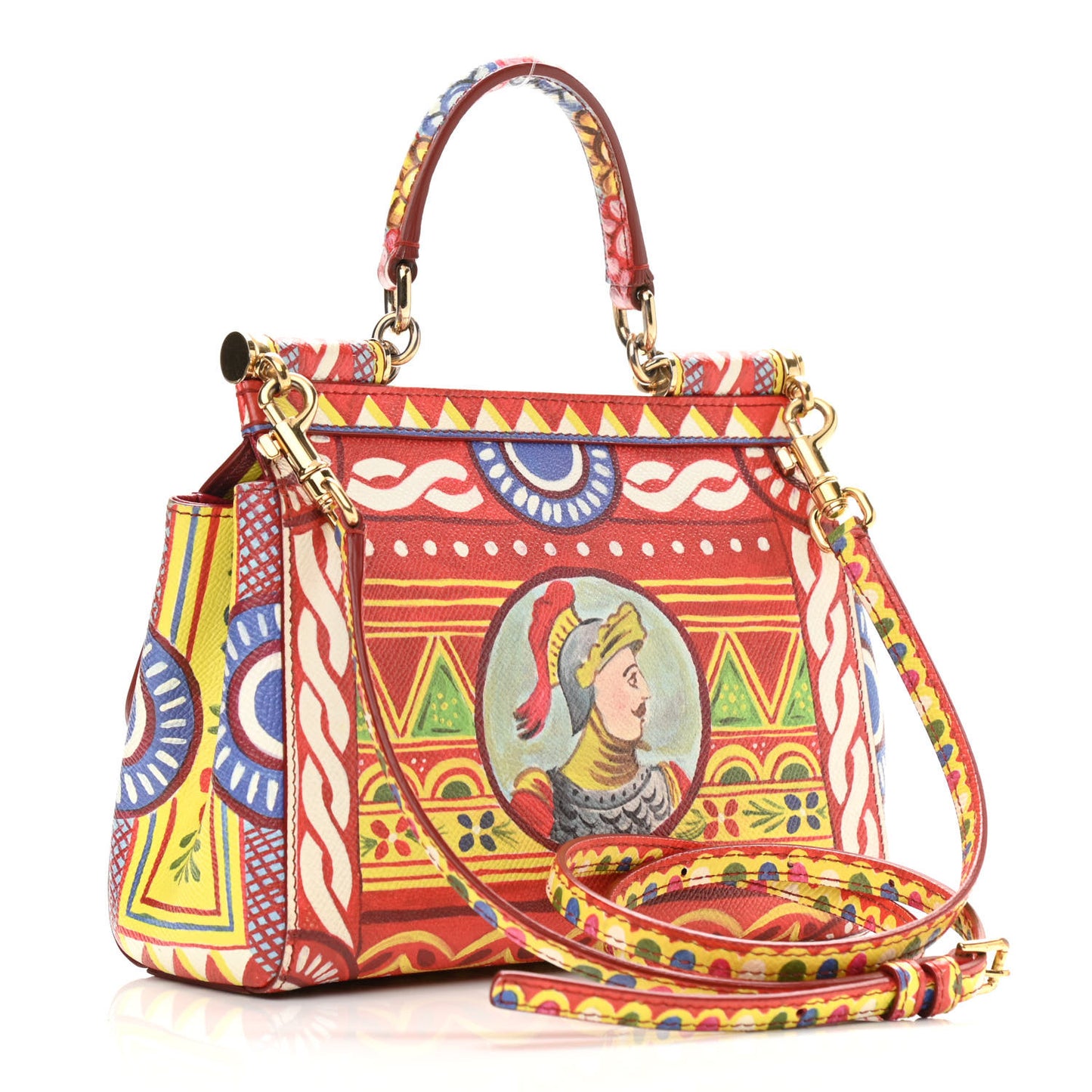 Dauphine Court Print Medium Miss Sicily Satchel Multicolor