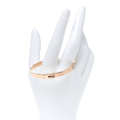 Hermes 18K Rose Gold Diamond PM Kelly Bracelet SH 2 of 6