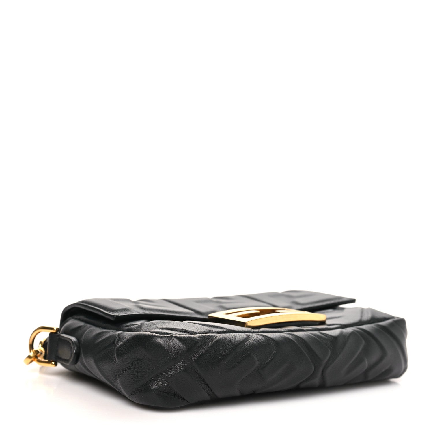 Fendi Nappa FF 1974 Embossed Mini Baguette Black 4 of 10