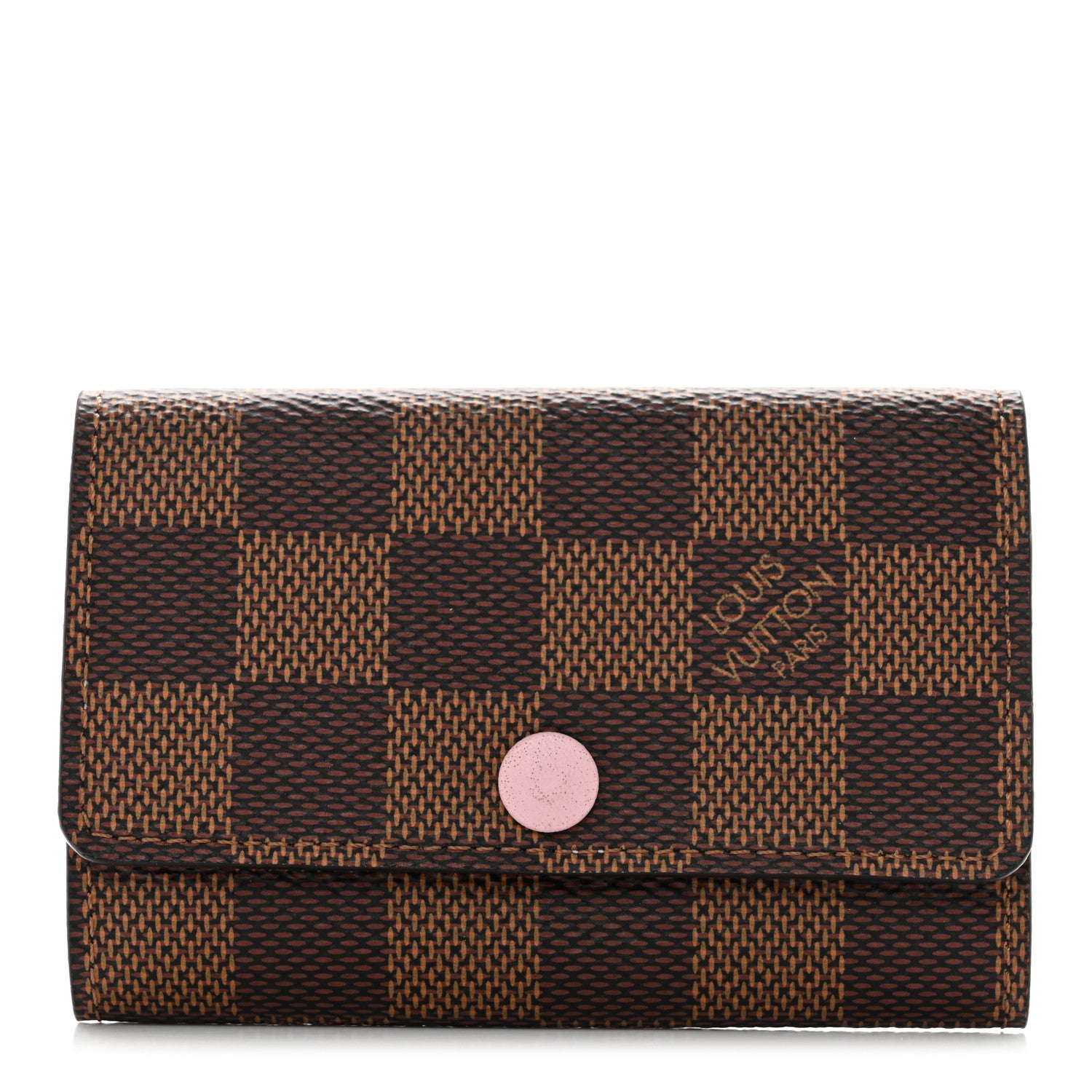Louis Vuitton Damier Ebene Multicles 6 Key Holder Rose Ballerine 1 of 7