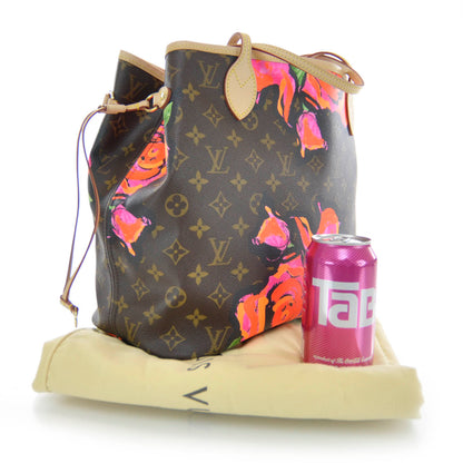 Louis Vuitton Monogram Roses Neverfull MM 3 of 6