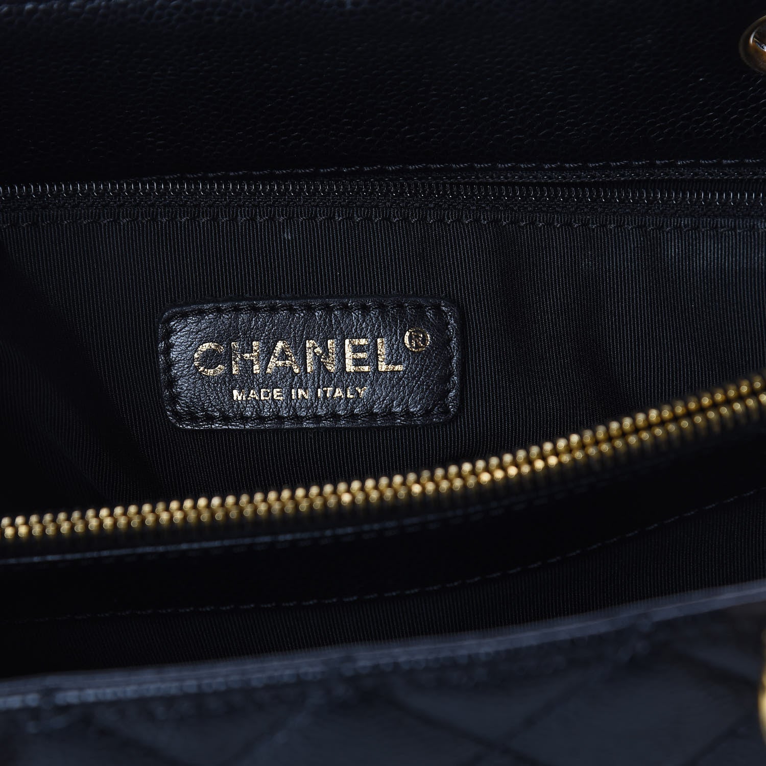 Chanel Caviar Quilted Grand Shopping Tote GST Black 8 of 11