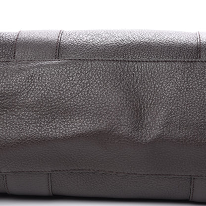 Gucci Pebbled Calfskin Medium Bamboo Bar Tote Dark Brown 8 of 9