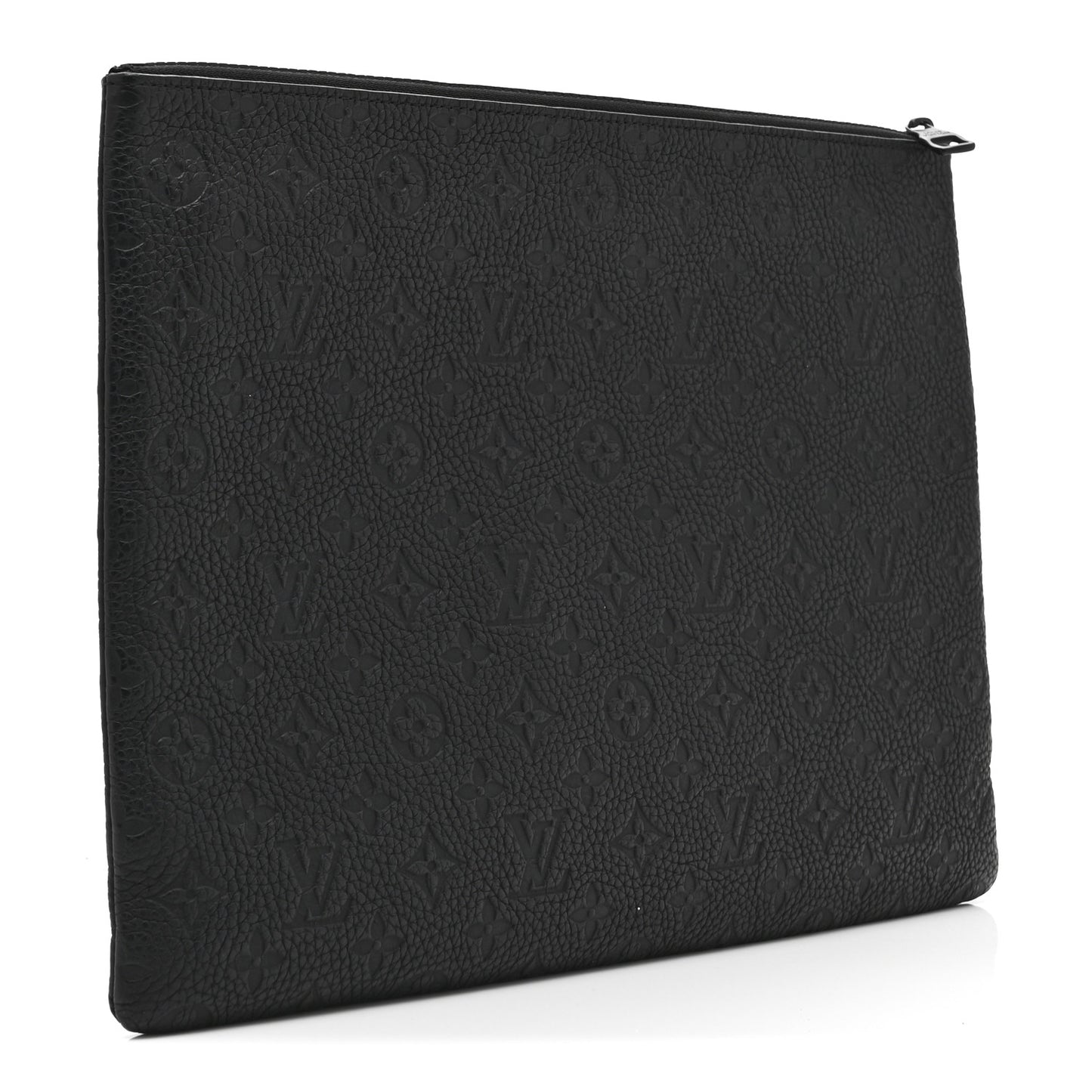 Taurillon Monogram Solar Ray A4 Pouch Black