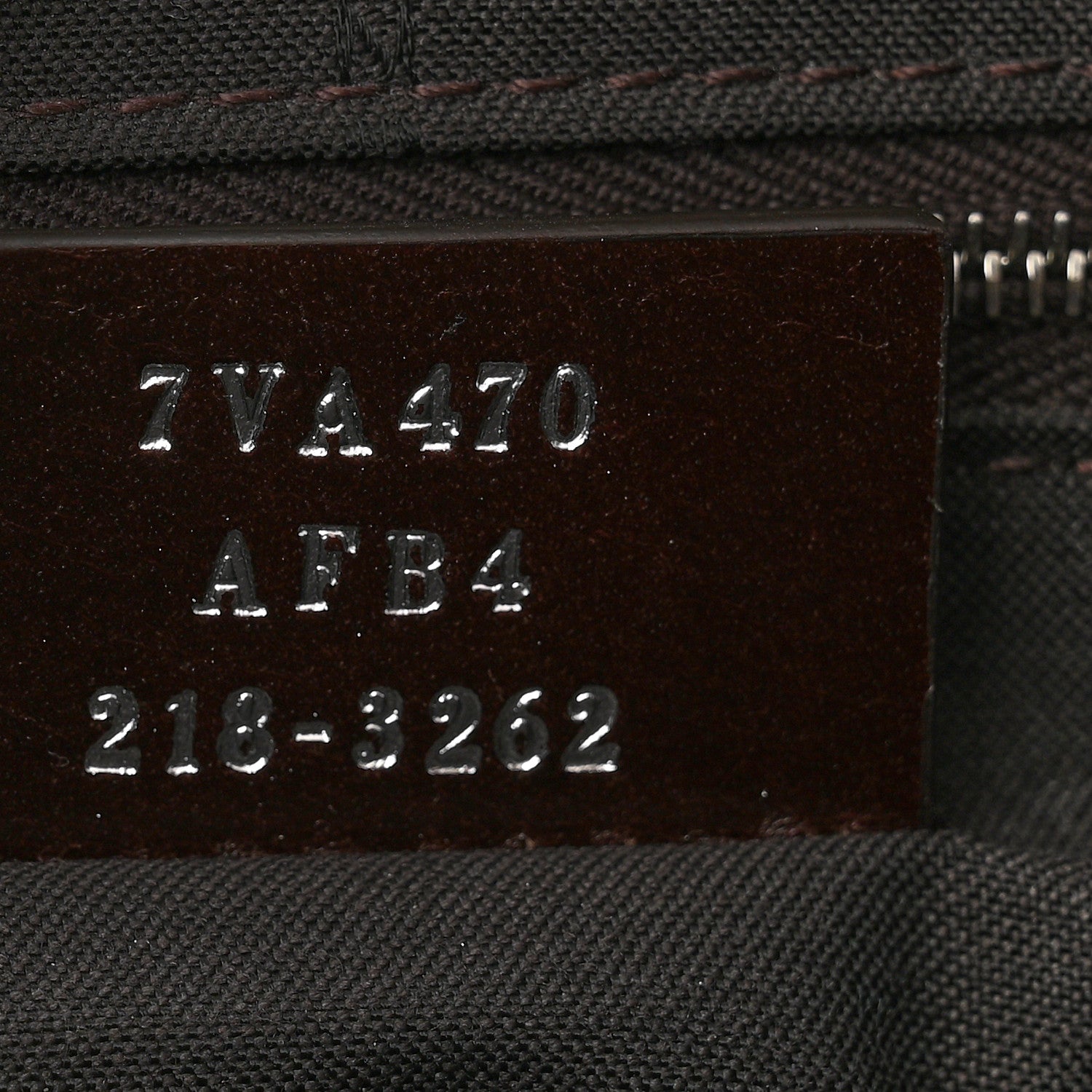 Fendi Glazed Fabric Vitello King FF 1974 Diagonal Medium East West Messenger Tobacco Moro Cuoio 7 of 9