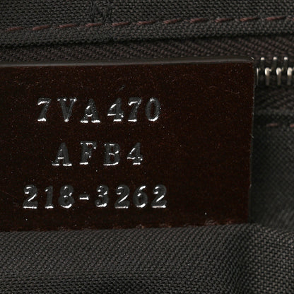 Fendi Glazed Fabric Vitello King FF 1974 Diagonal Medium East West Messenger Tobacco Moro Cuoio 7 of 9