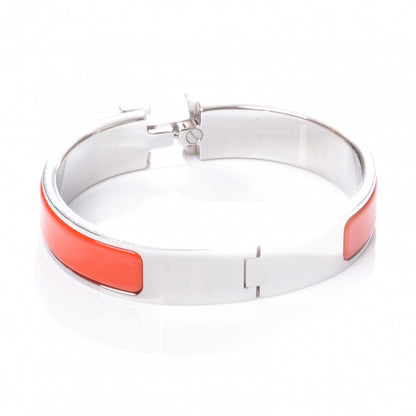 Hermes Narrow Enamel Clic Clac White H Bracelet PM Capucine 5 of 5