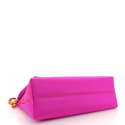 Tom Ford Satin Mini Label Chain Shoulder Bag Hot Pink 4 of 10