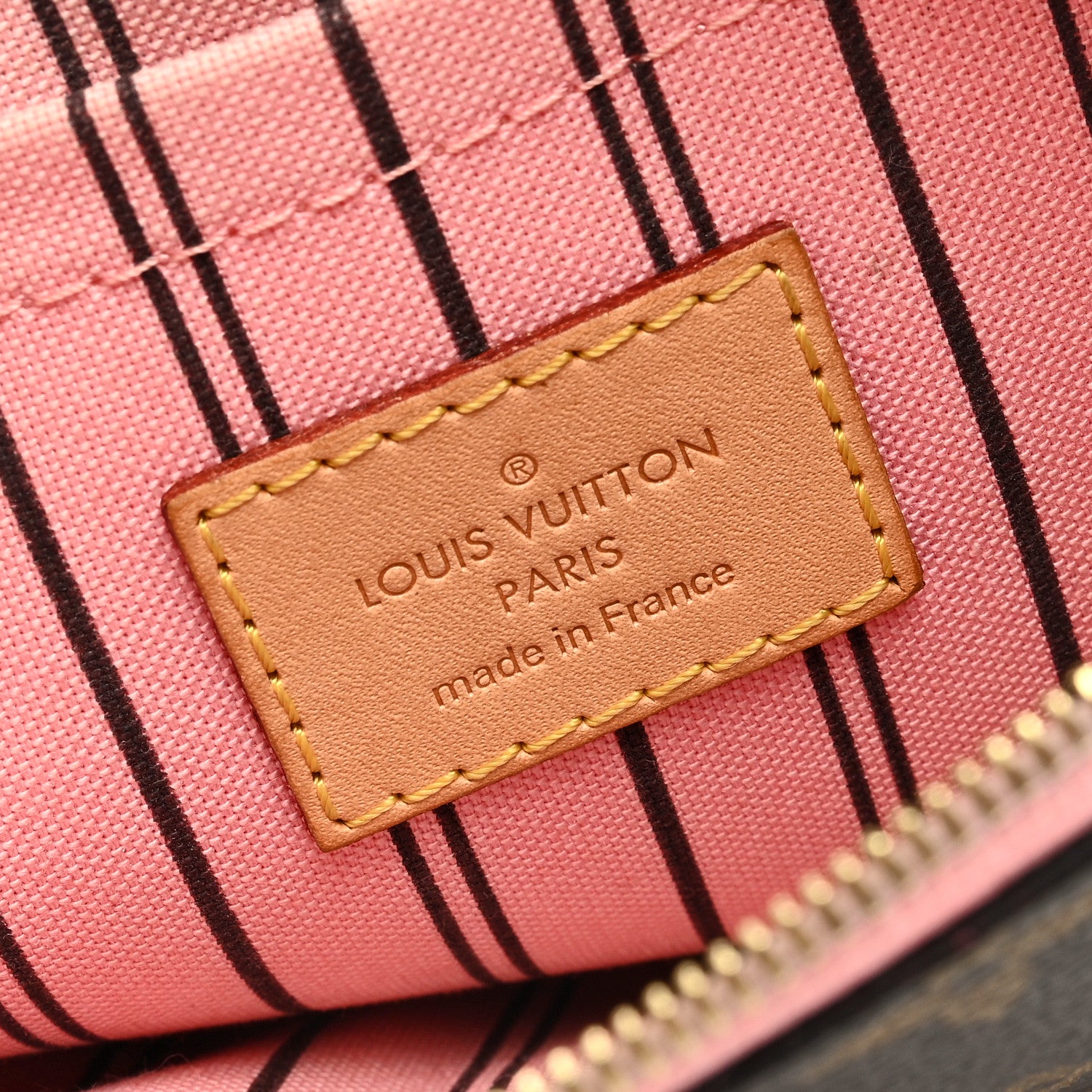 Louis Vuitton Monogram Neverfull MM GM Pochette Rose Ballerine 6 of 6