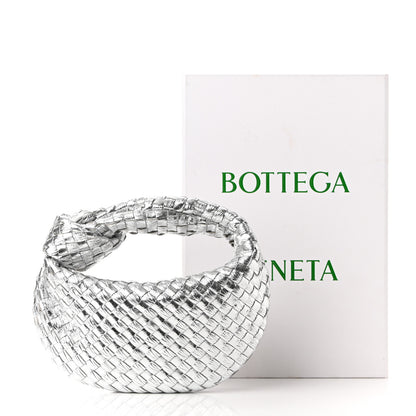 Bottega Veneta Metallic Nappa Intrecciato Mini Jodie Silver 9 of 9