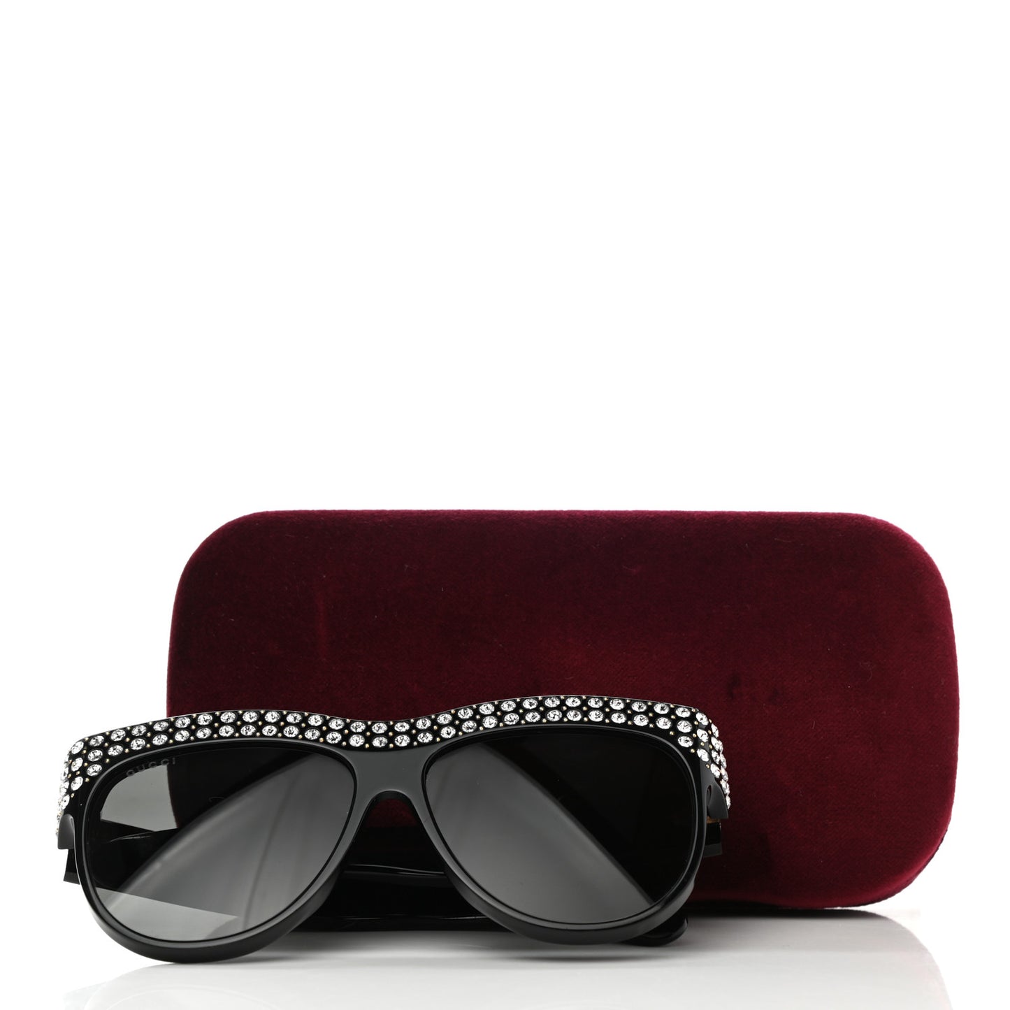 Acetate Crystal Sunglasses GG0147S Black