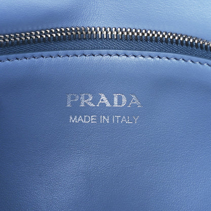 Prada Soft Calfskin Impunture Diagramme Medium Chain Flap Shoulder Bag Astrale 6 of 11