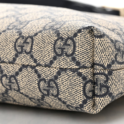 Gucci GG Plus Monogram Medium Flat Messenger Bag Navy 10 of 10