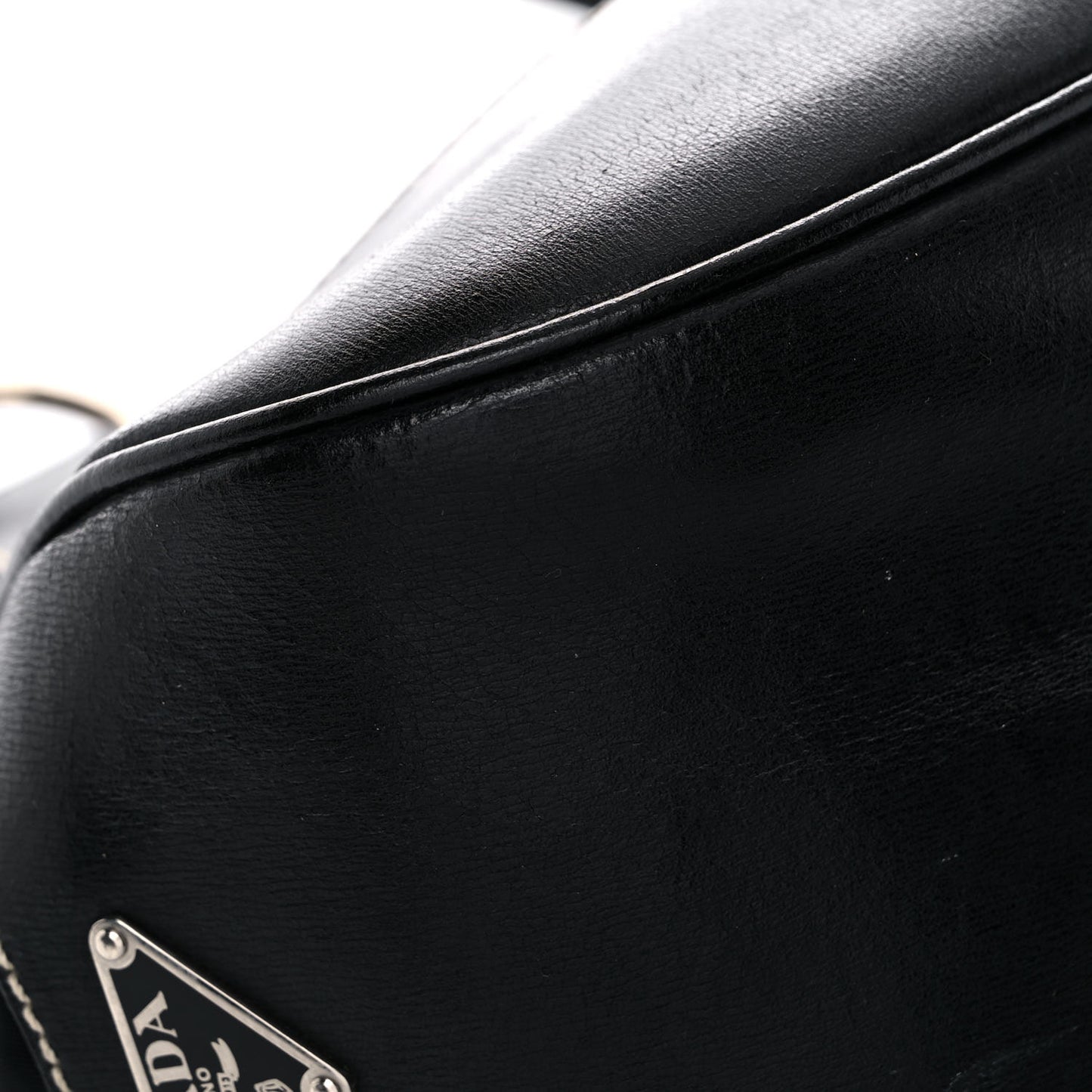 Tessuto Nylon Moon Shoulder Bag Black