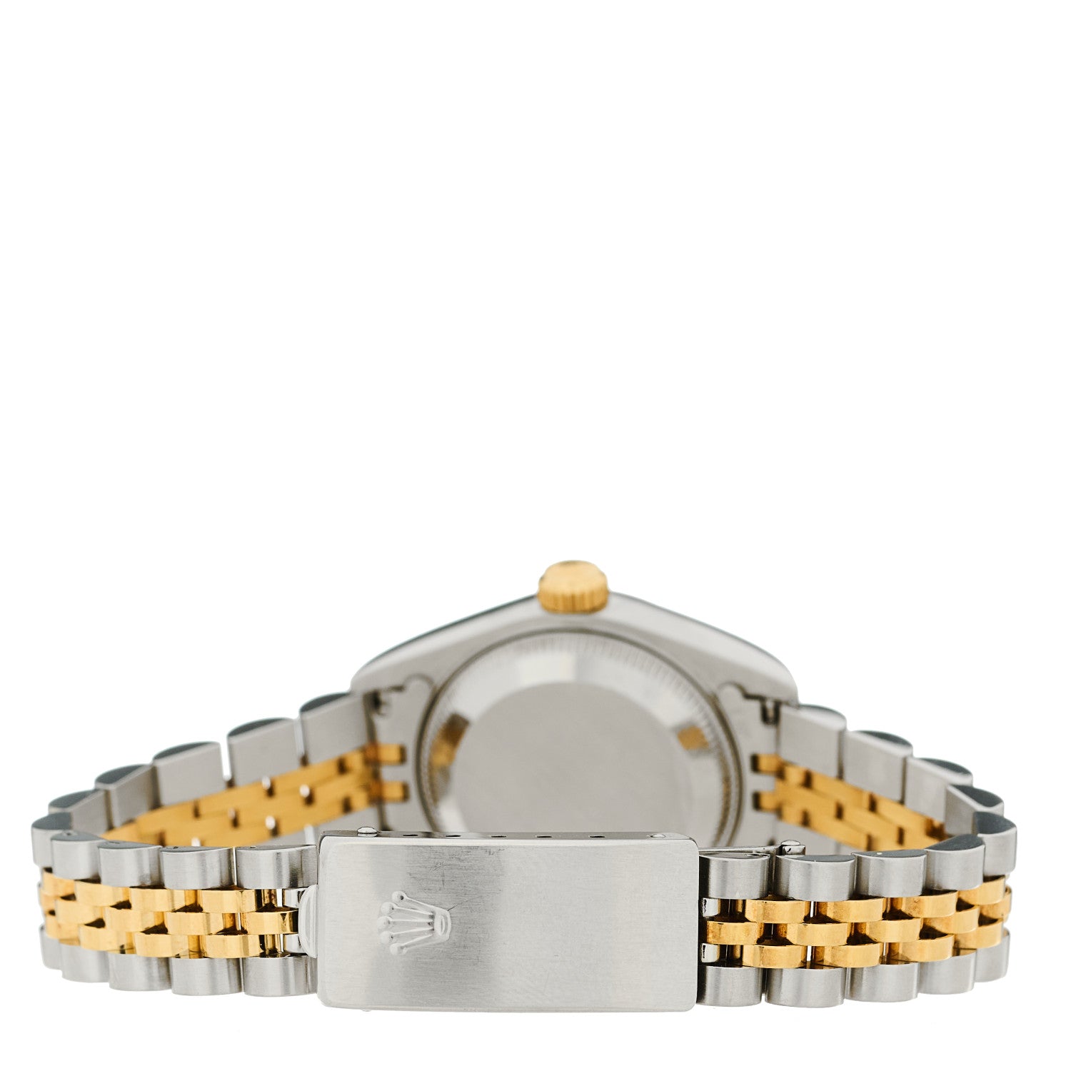 Rolex Stainless Steel 18K Yellow Gold 26mm Oyster Perpetual Datejust Watch Champagne Tapestry 69173 3 of 4