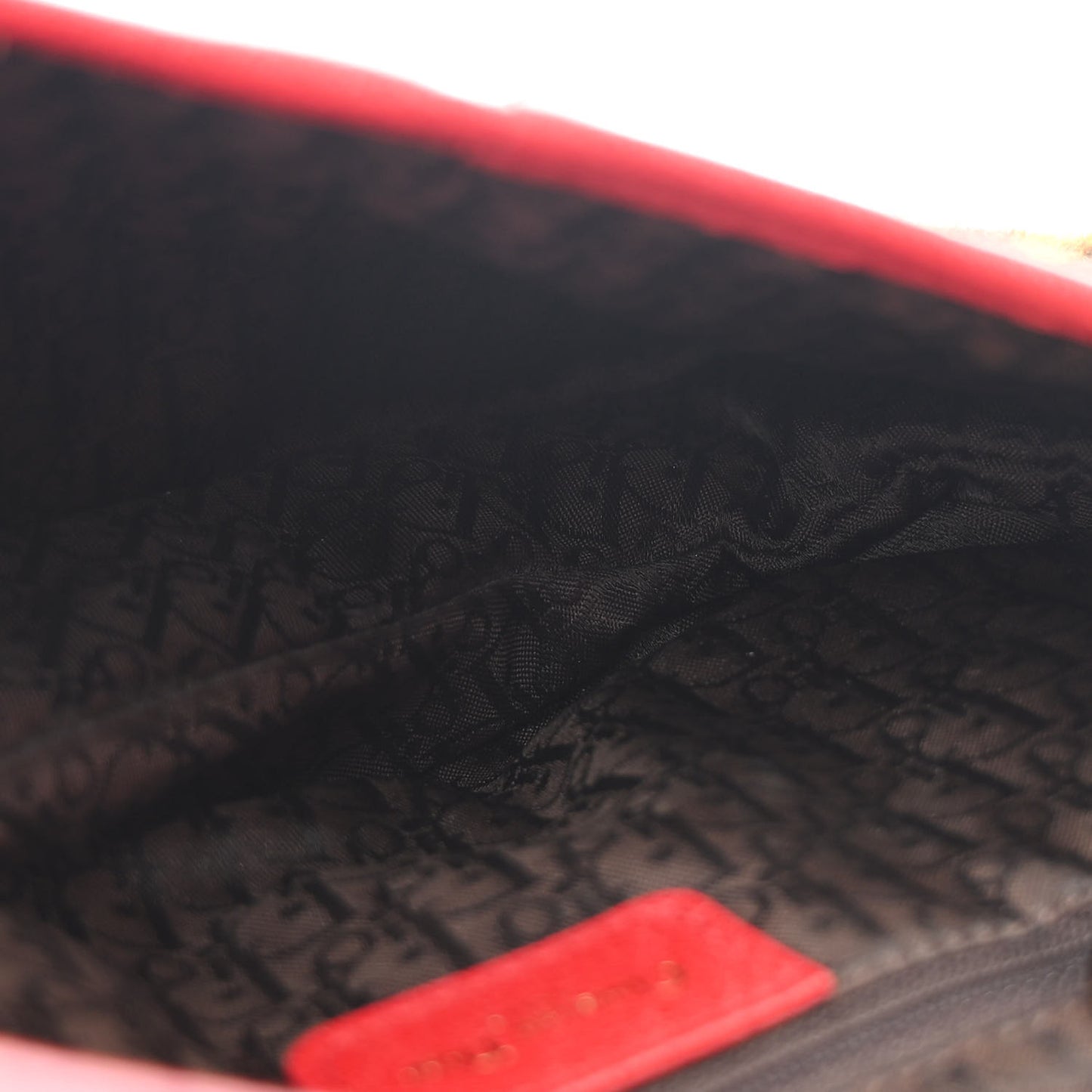 Pony Hair Leopard Saddle Bag Red