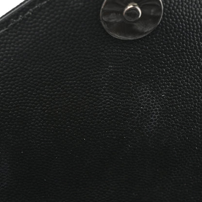 Saint Laurent Grain De Poudre Textured Mixed Matelasse Triquilt Medium Monogram Satchel Black 9 of 11