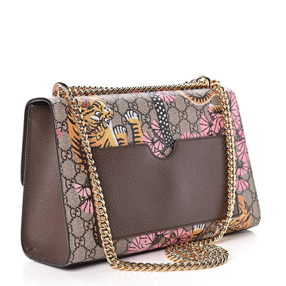 Gucci GG Supreme Monogram Bengal Medium Padlock Shoulder Bag Beige Pink 3 of 11