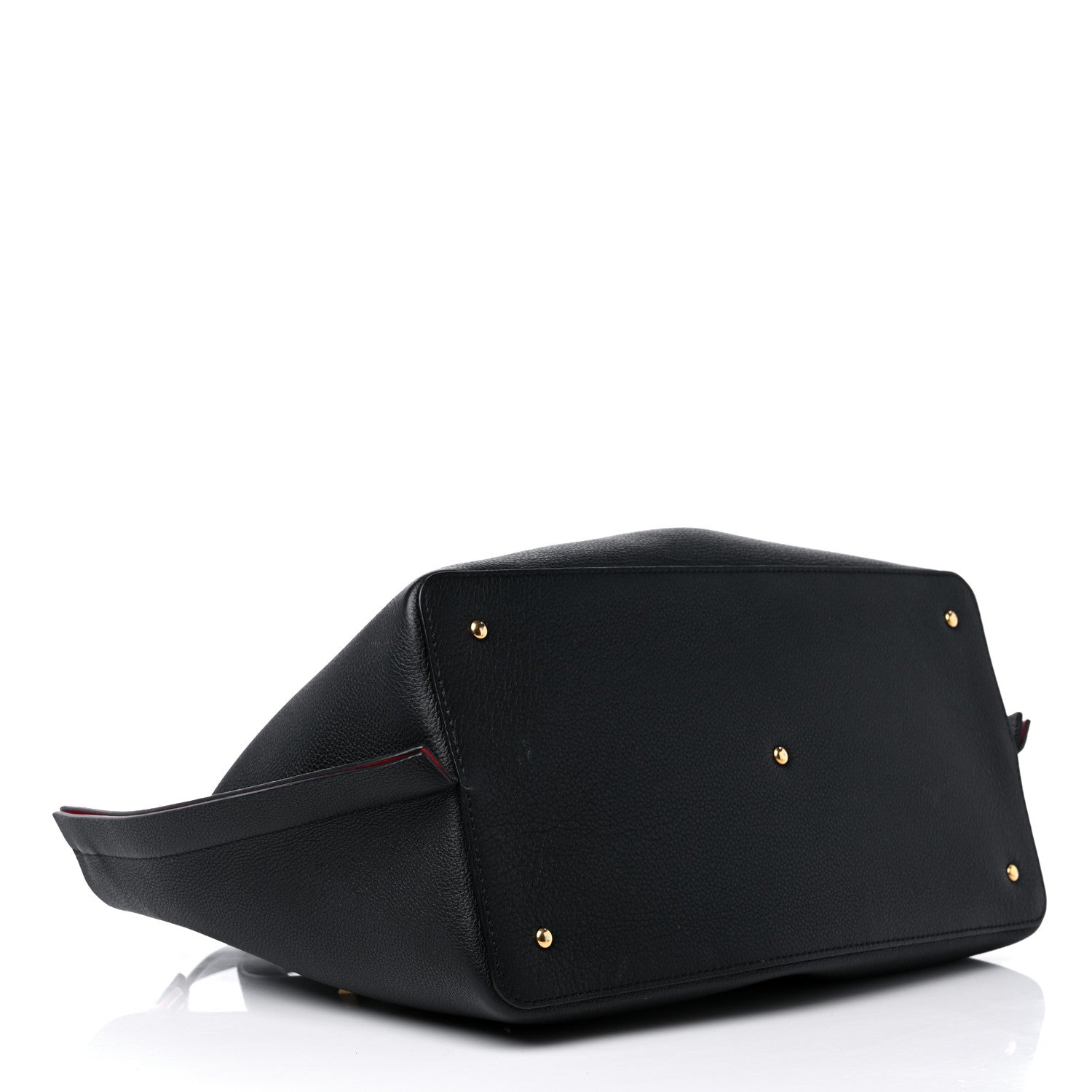 Valentino Garavani Grainy Calfskin Medium VLogo Escape Shopper Black 5 of 11