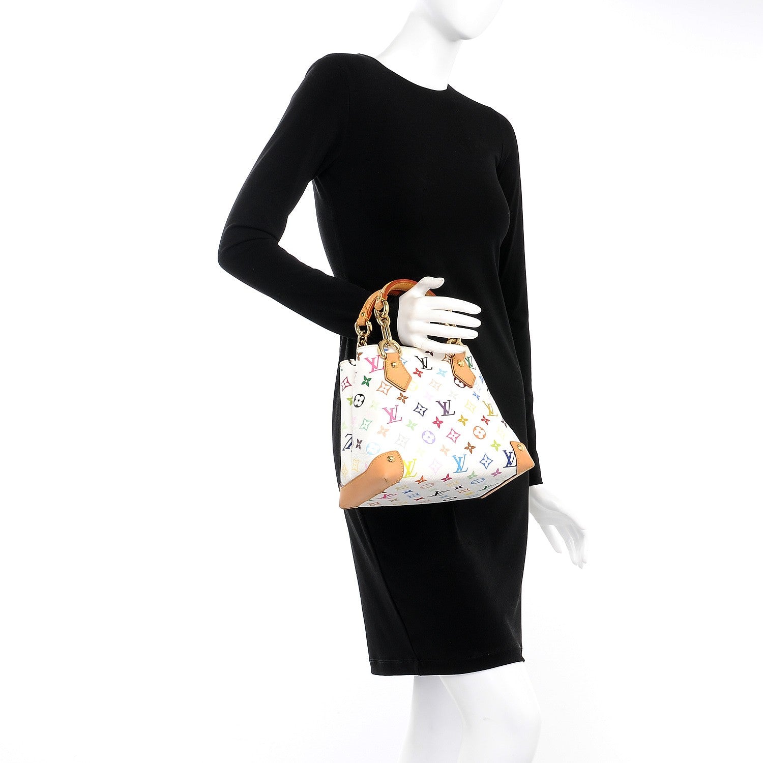 Louis Vuitton Monogram Multicolor Audra White 2 of 9