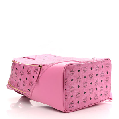 MCM Visetos Medium Duke Backpack Pink 3 of 10