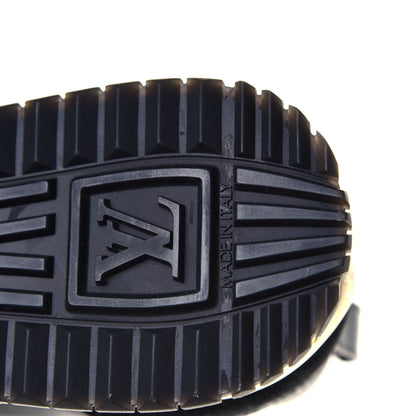 Louis Vuitton Suede Monogram Run Away Sneakers 36 Black 8 of 9