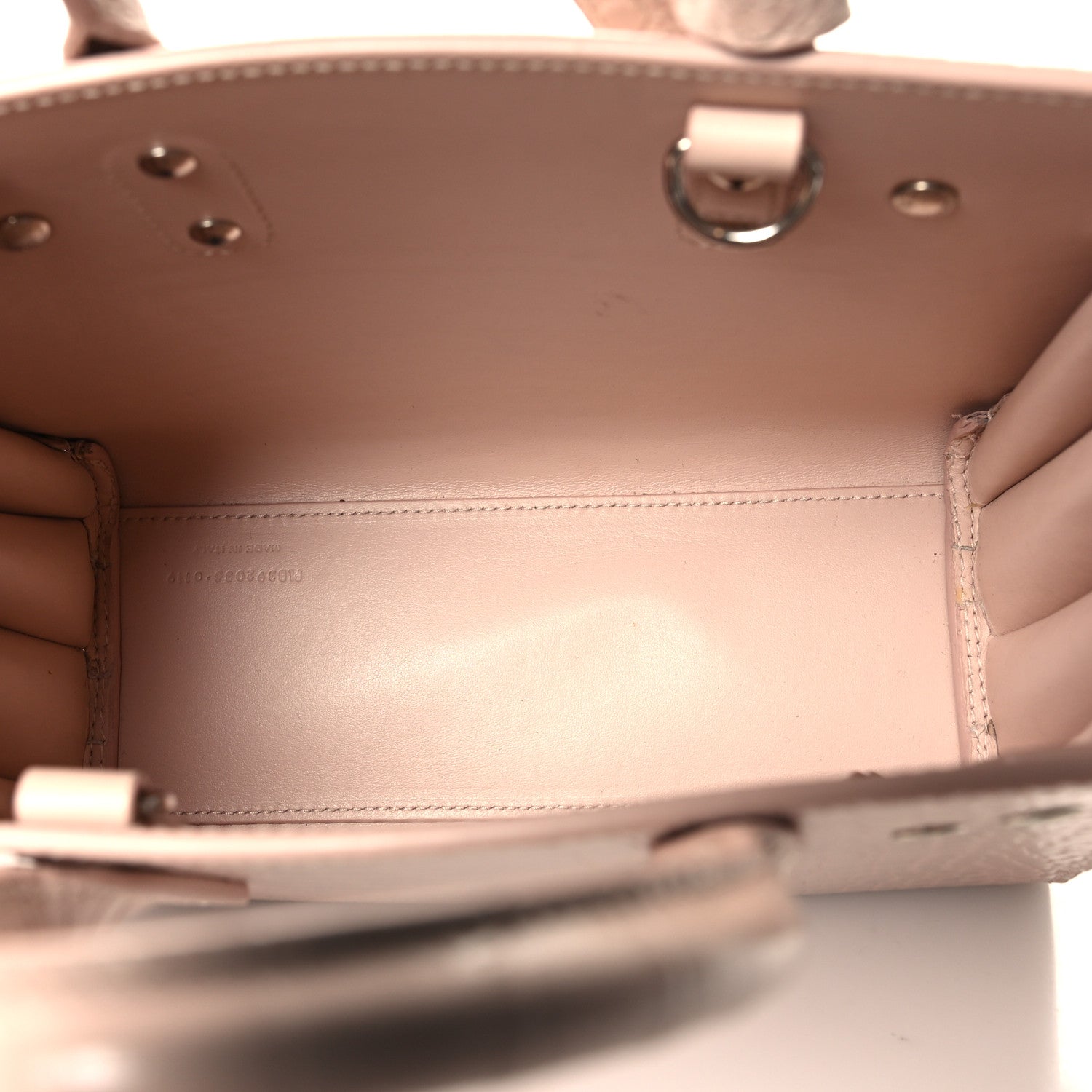 Saint Laurent Calfskin Crocodile Embossed Nano Sac De Jour Rose Antic 5 of 11