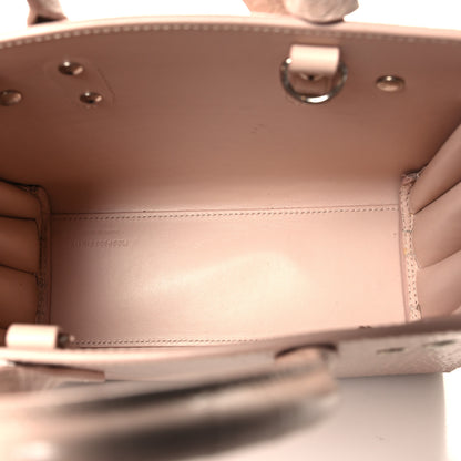 Saint Laurent Calfskin Crocodile Embossed Nano Sac De Jour Rose Antic 5 of 11